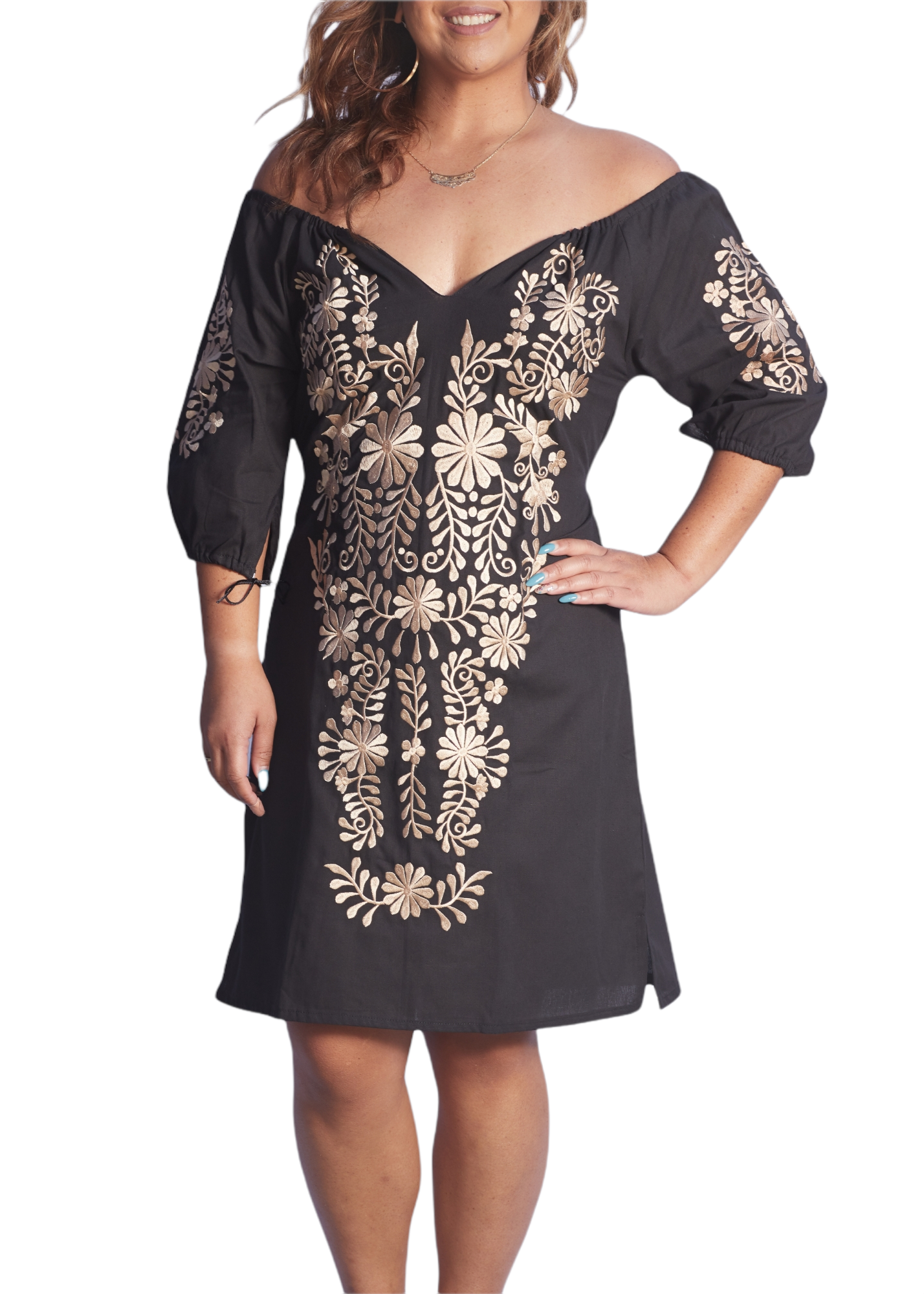 Globo Black and Gold dress