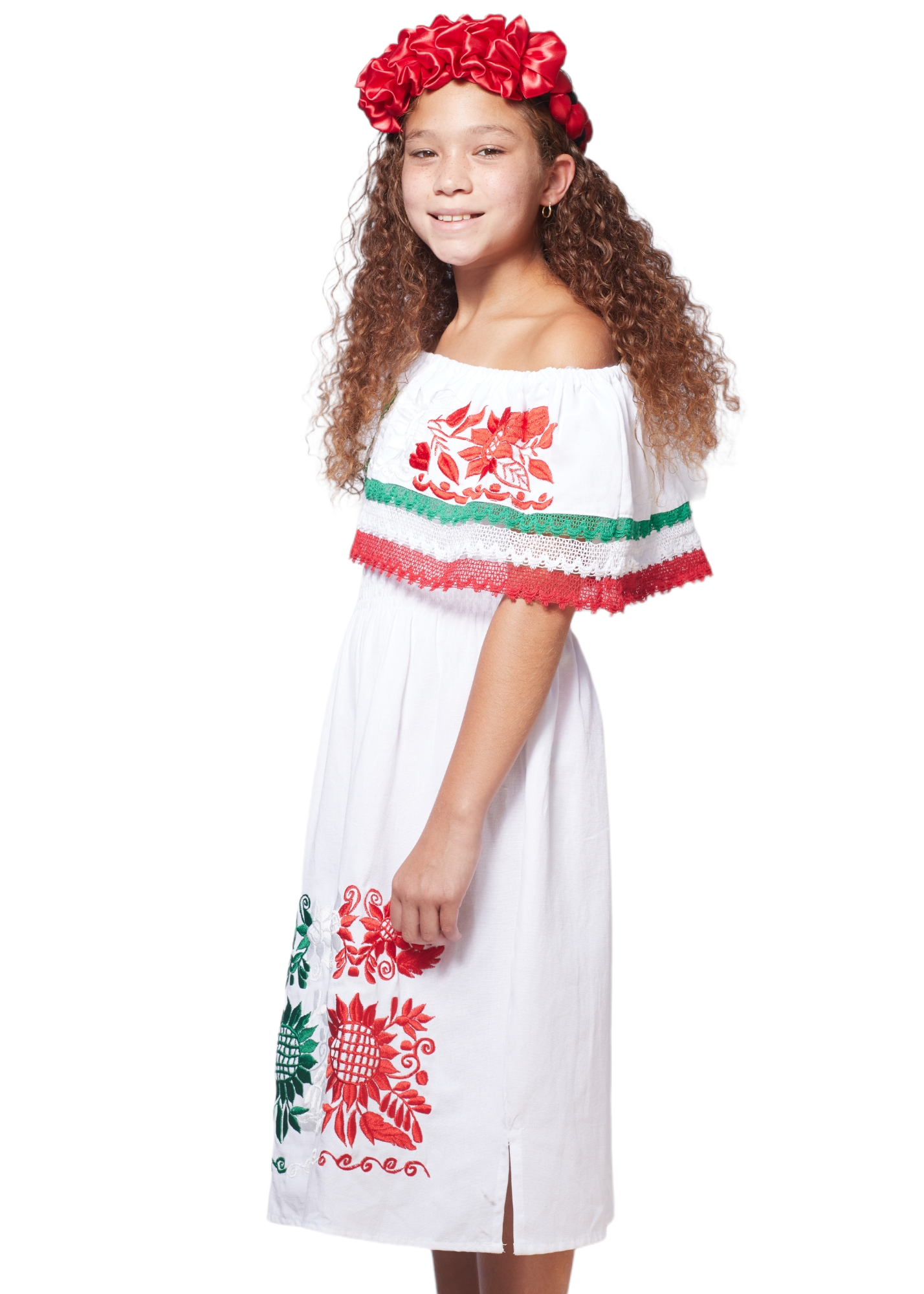 Mexican Tri-color Campesino girl dress