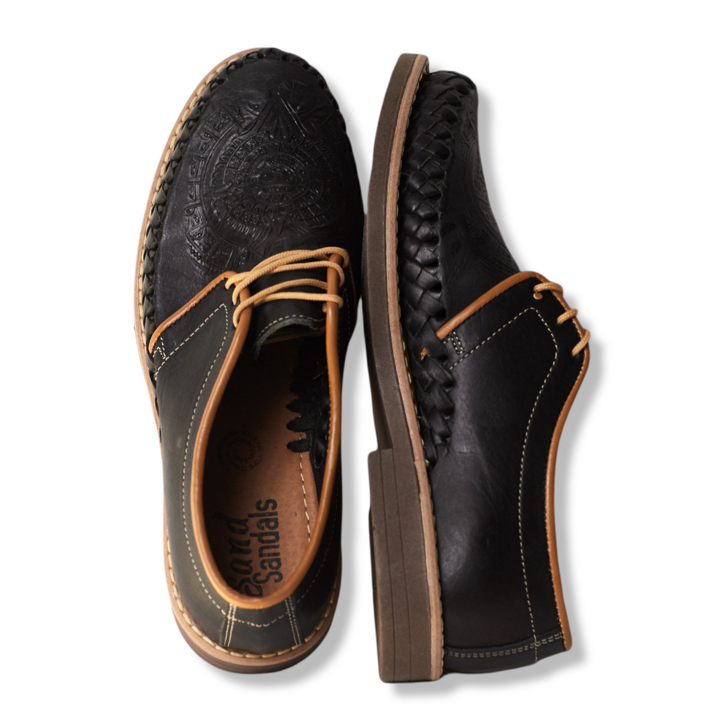 008/ Black Aztec shoe