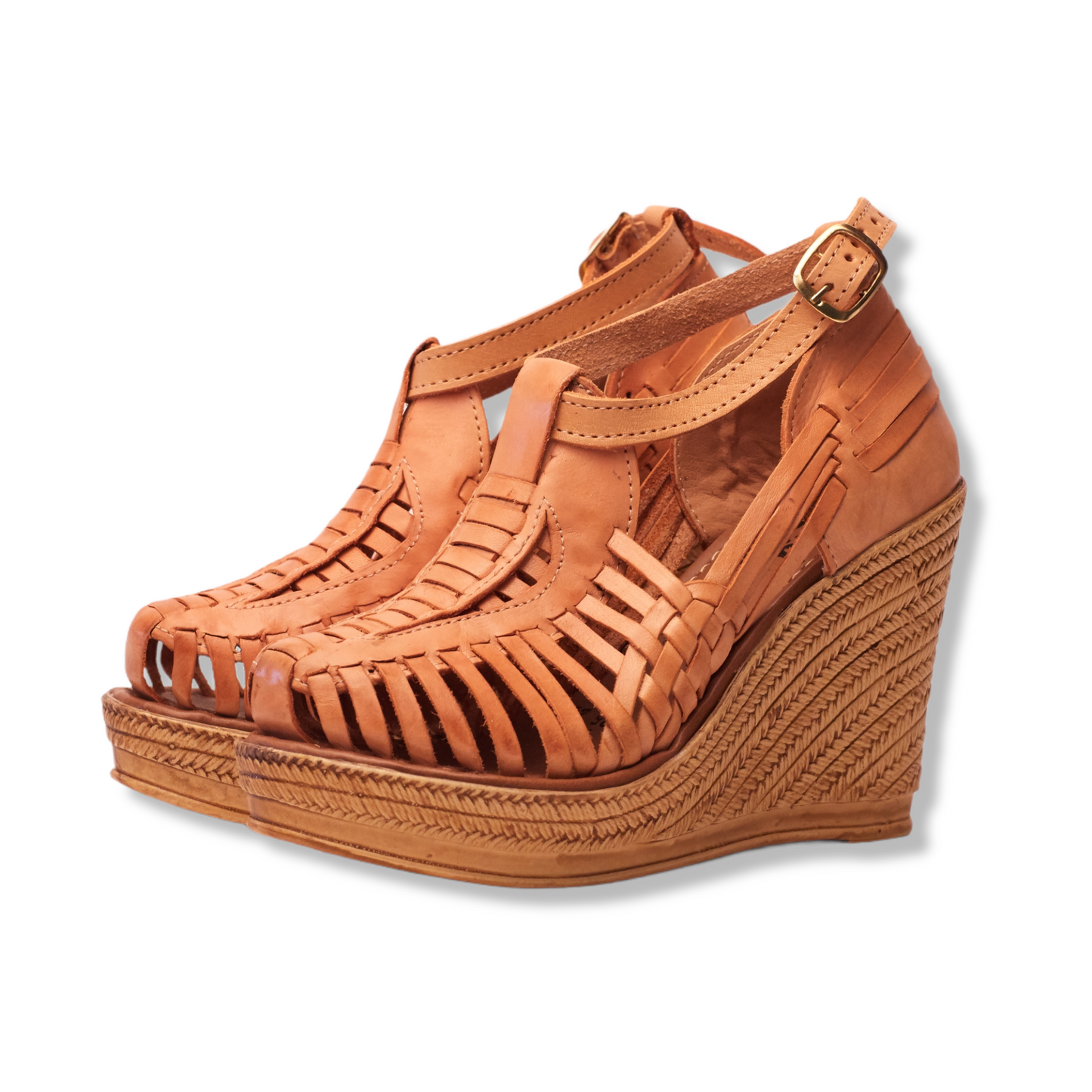885/ Pale Tan Wedge shoe