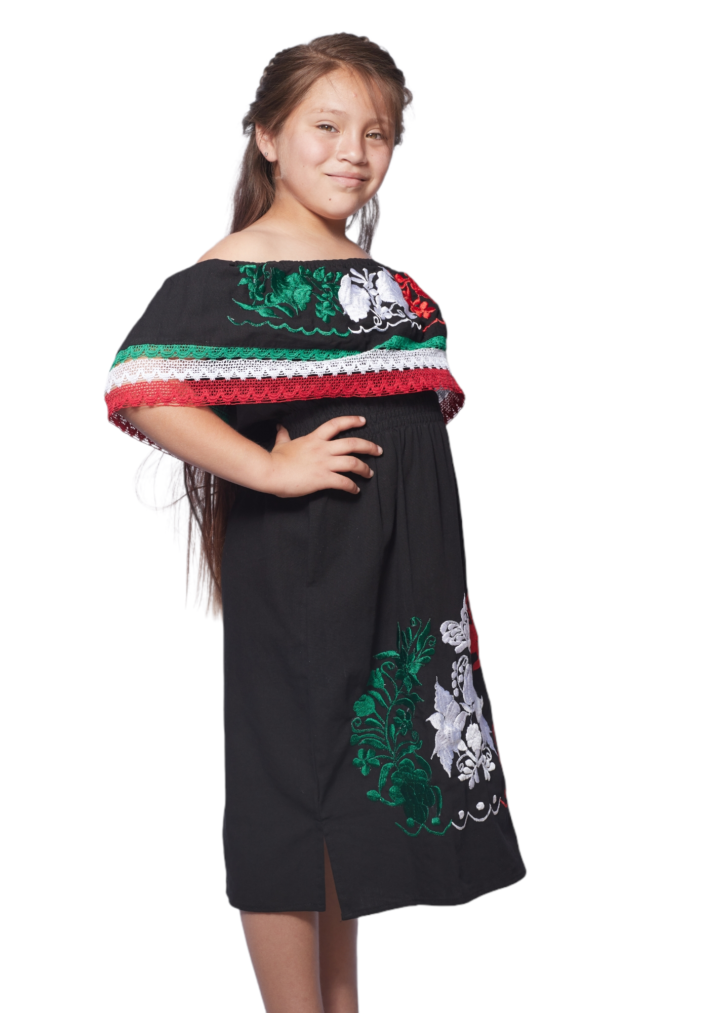 Mexican Tri-color Campesino girl dress