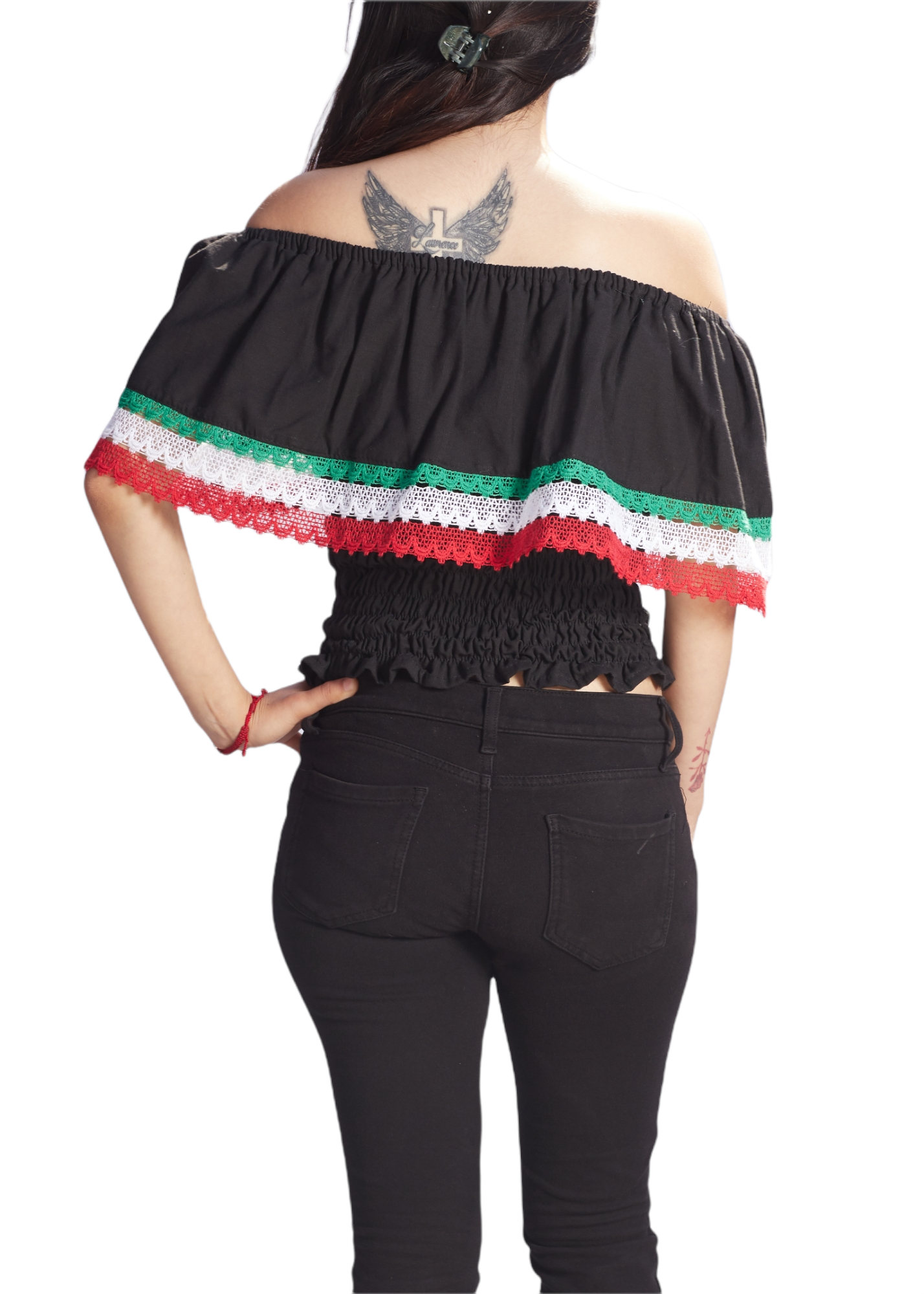Tri-Color Campesino Top