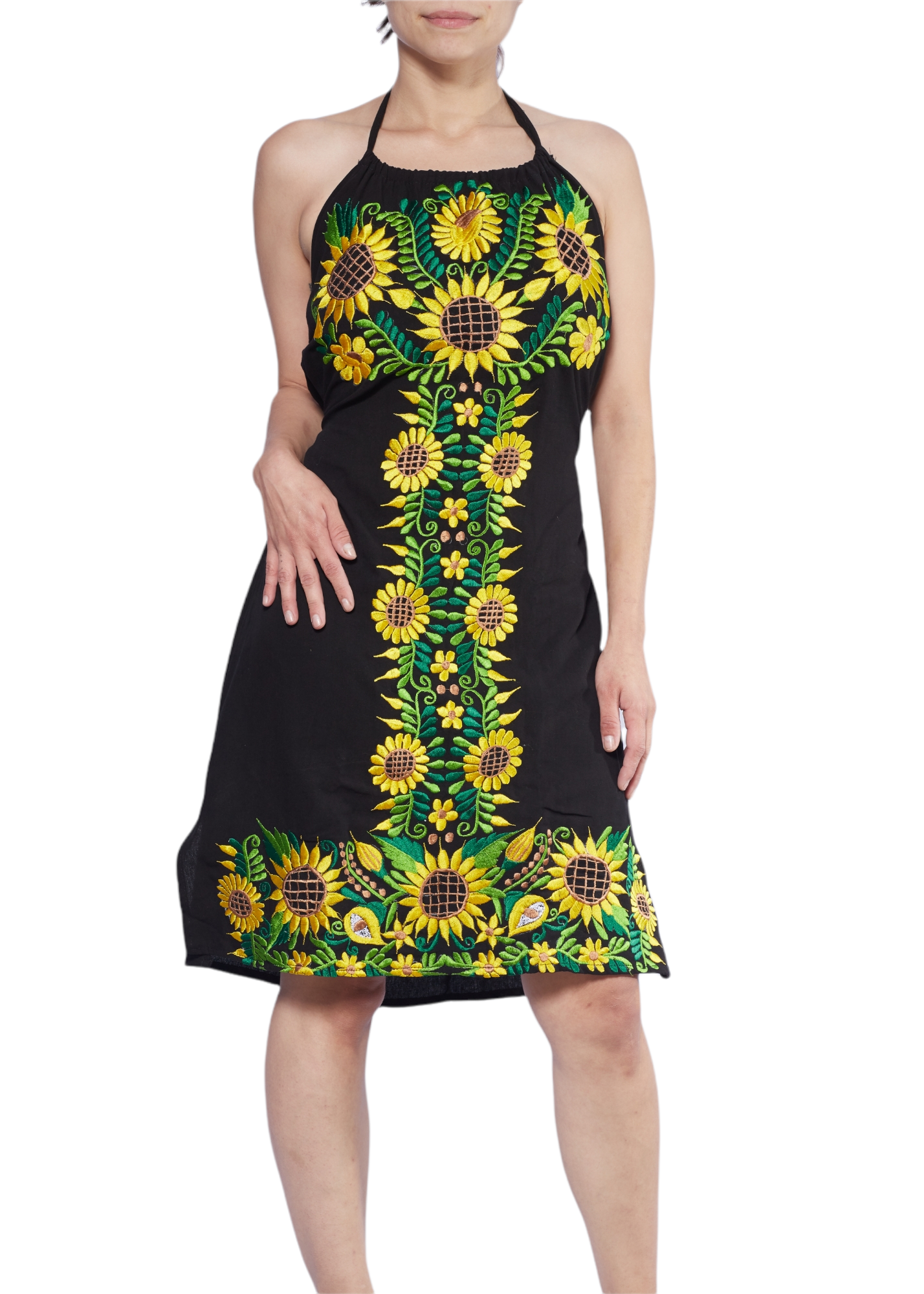 Halter Sunflower Dress – Sandsandals Halter Sunflower Dress – Sandsandals