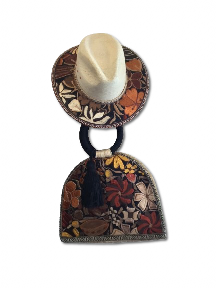 Bag Set (Palm Emb Hat & Bag)