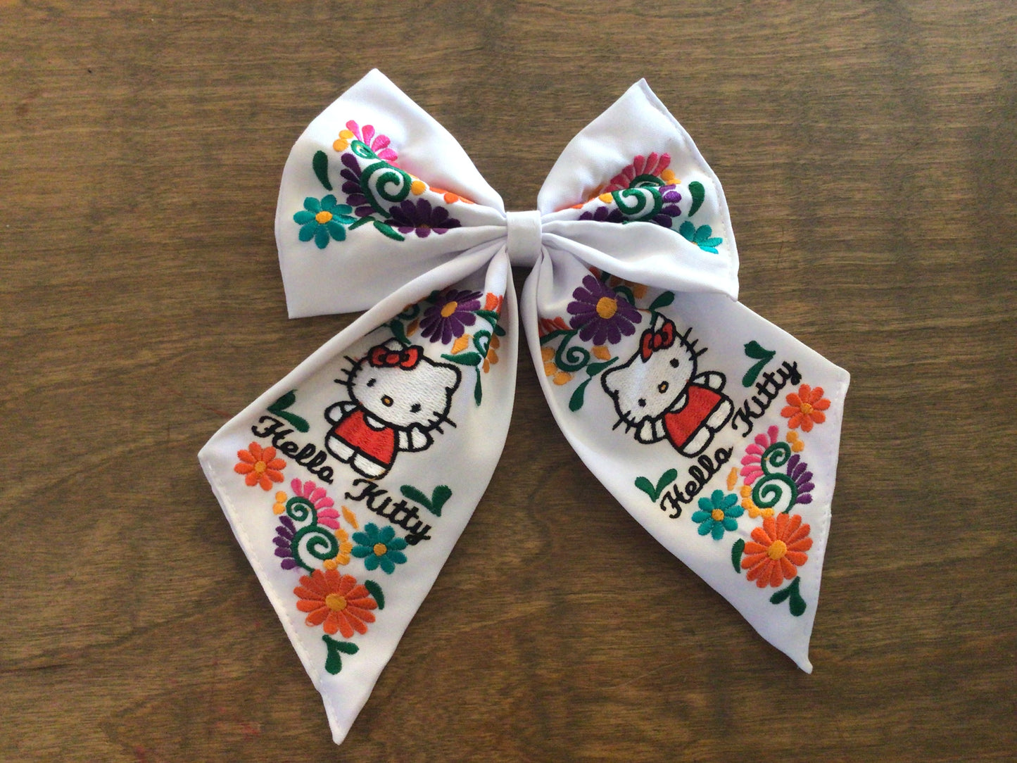Embroidered Hello Kitty Bow