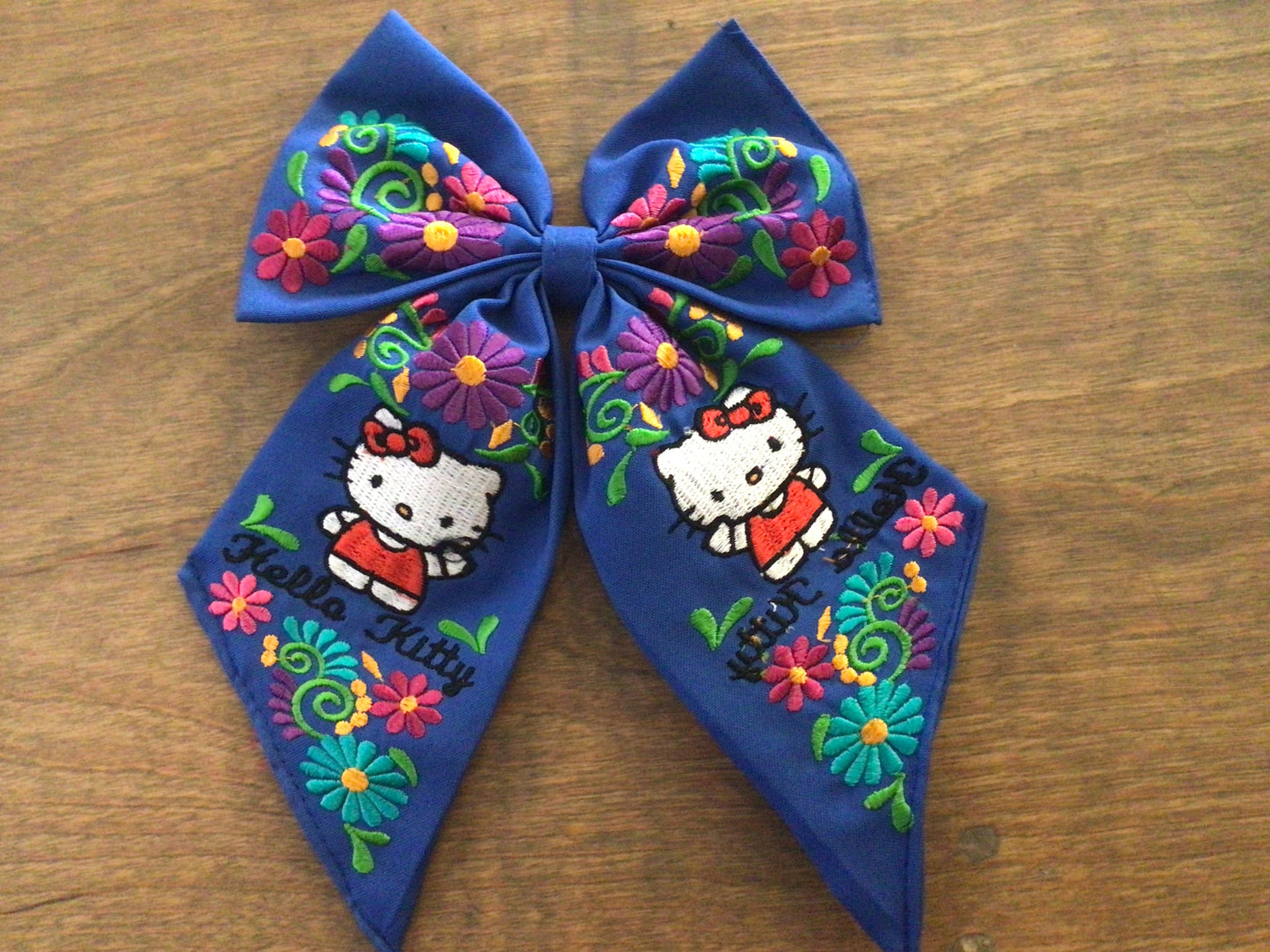 Embroidered Hello Kitty Bow
