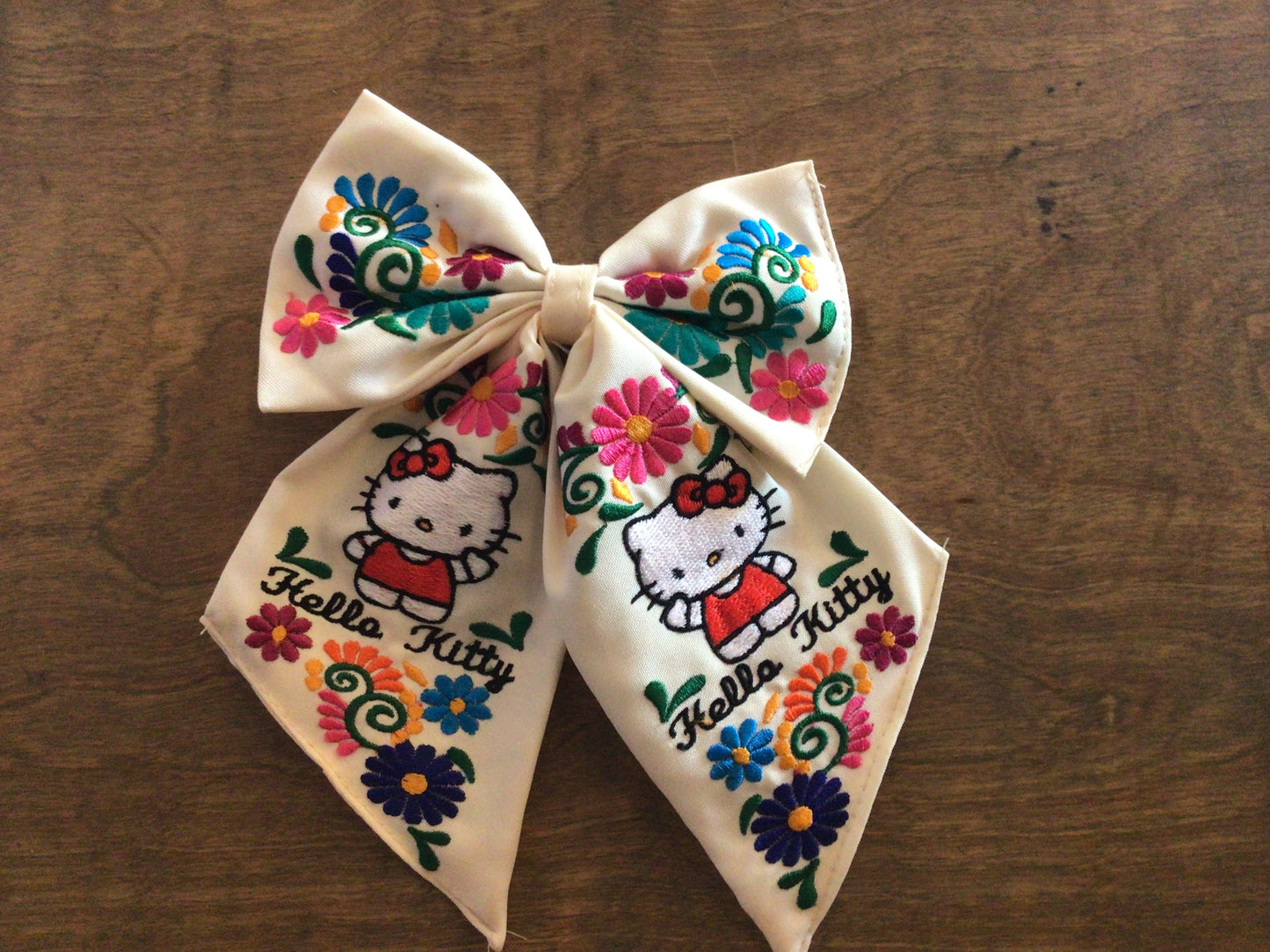 Embroidered Hello Kitty Bow