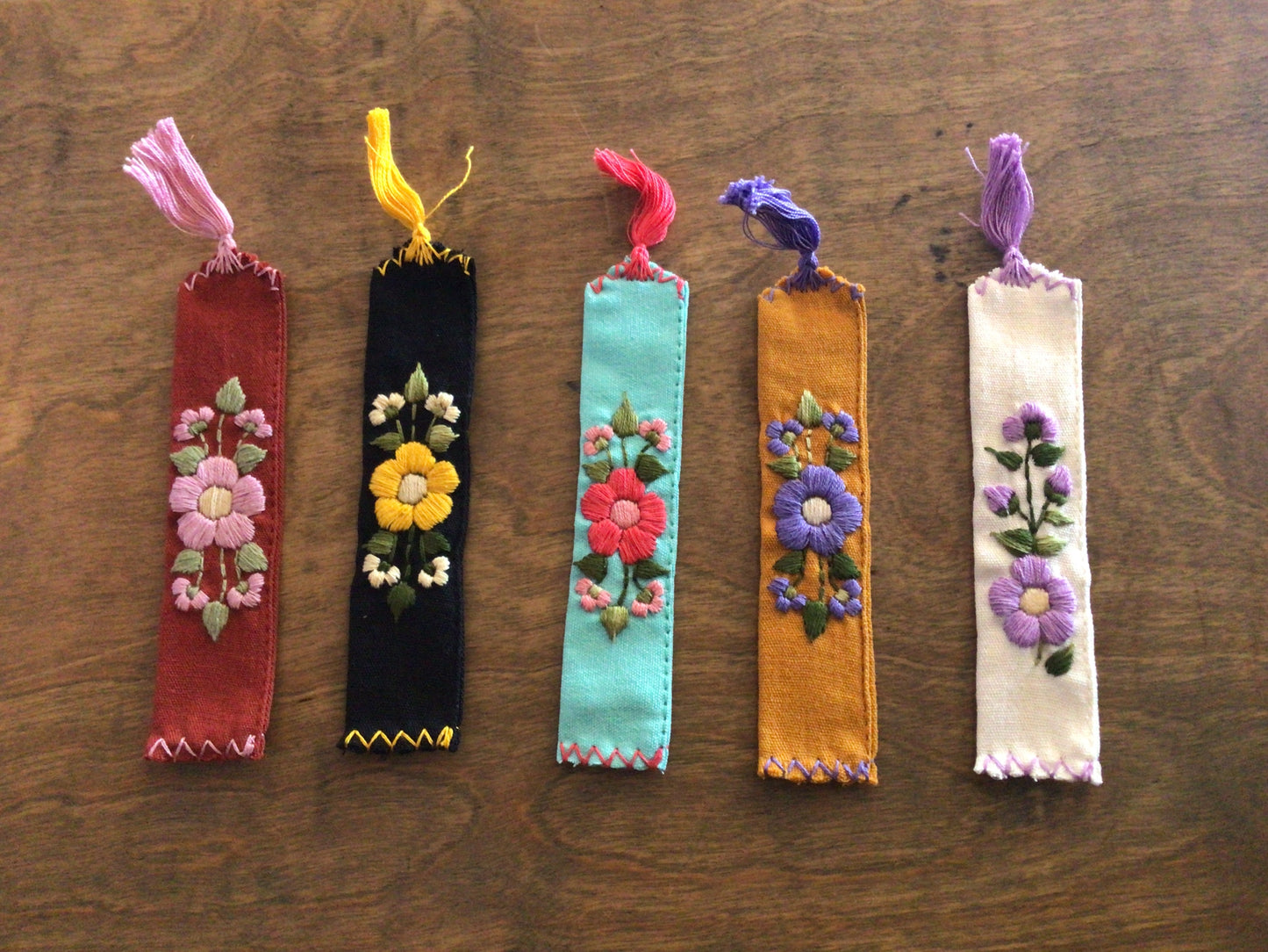 Embroidered Bookmarks