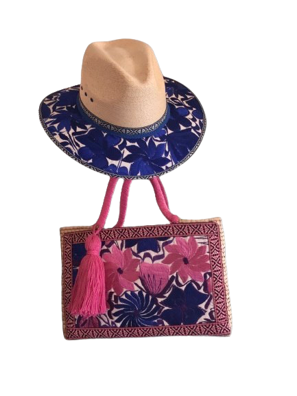 Bag Set (Palm Emb Hat & Bag)