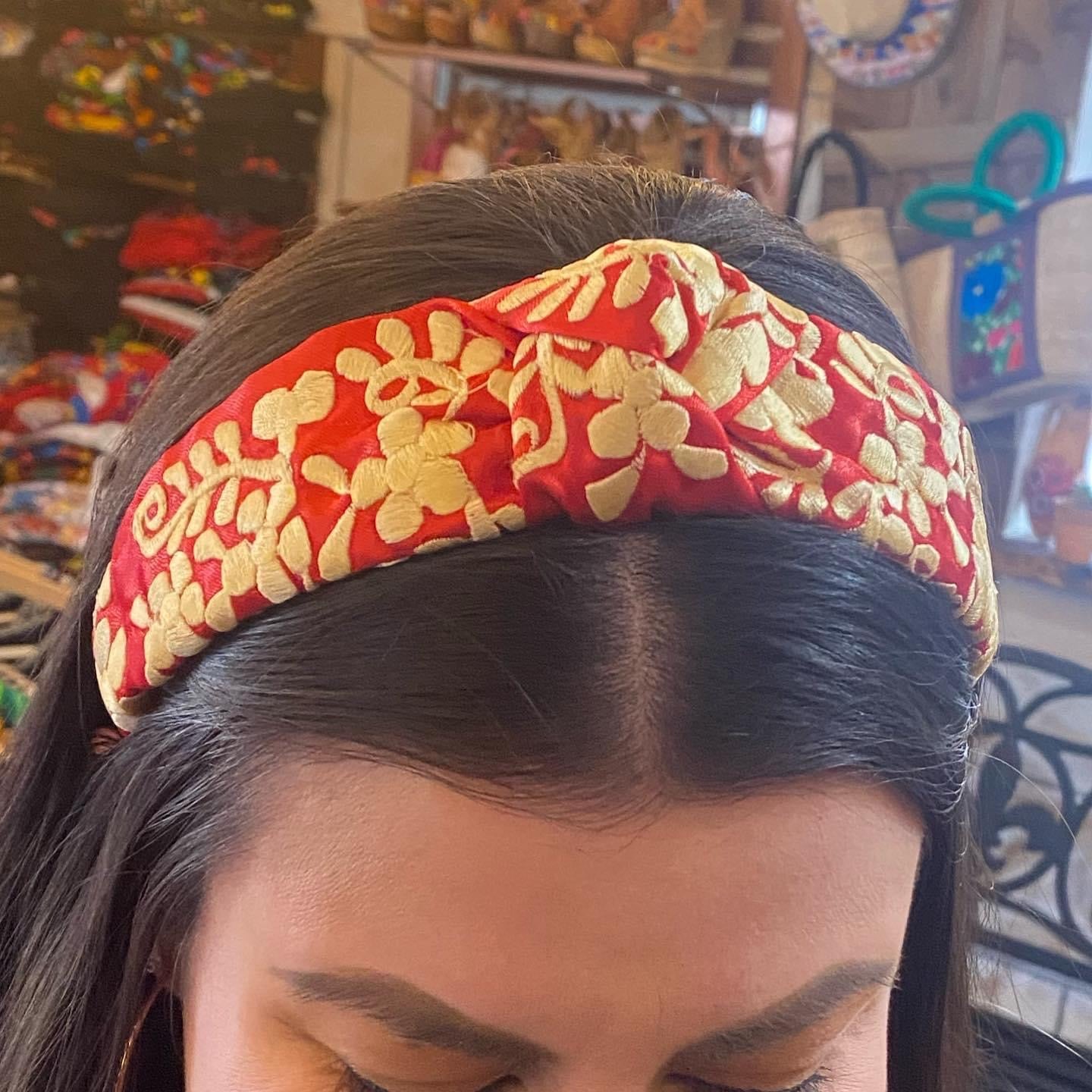 Embroidered headband