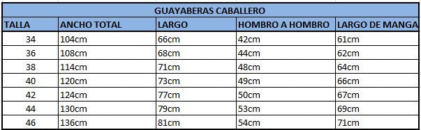 Guayabera long sleeve