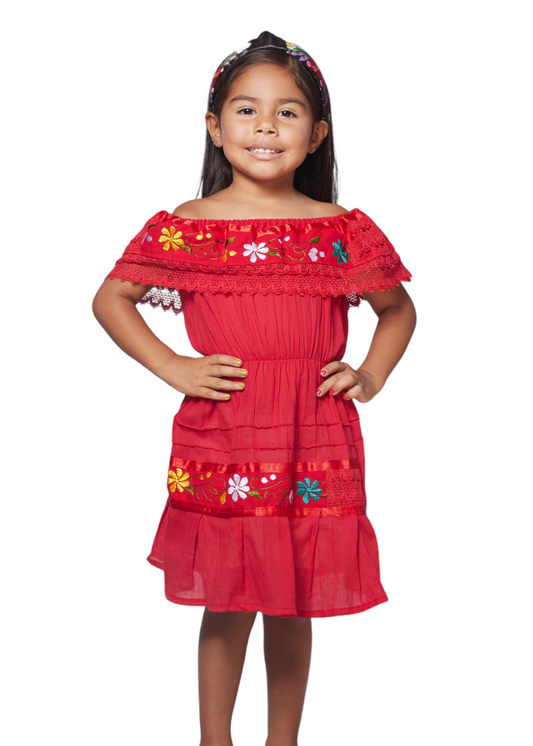 Girl Campesino (cinched waist) dress