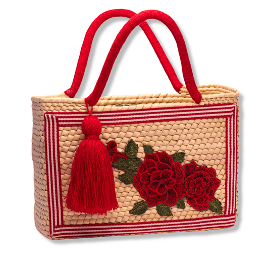 Rose Rectangle Tote